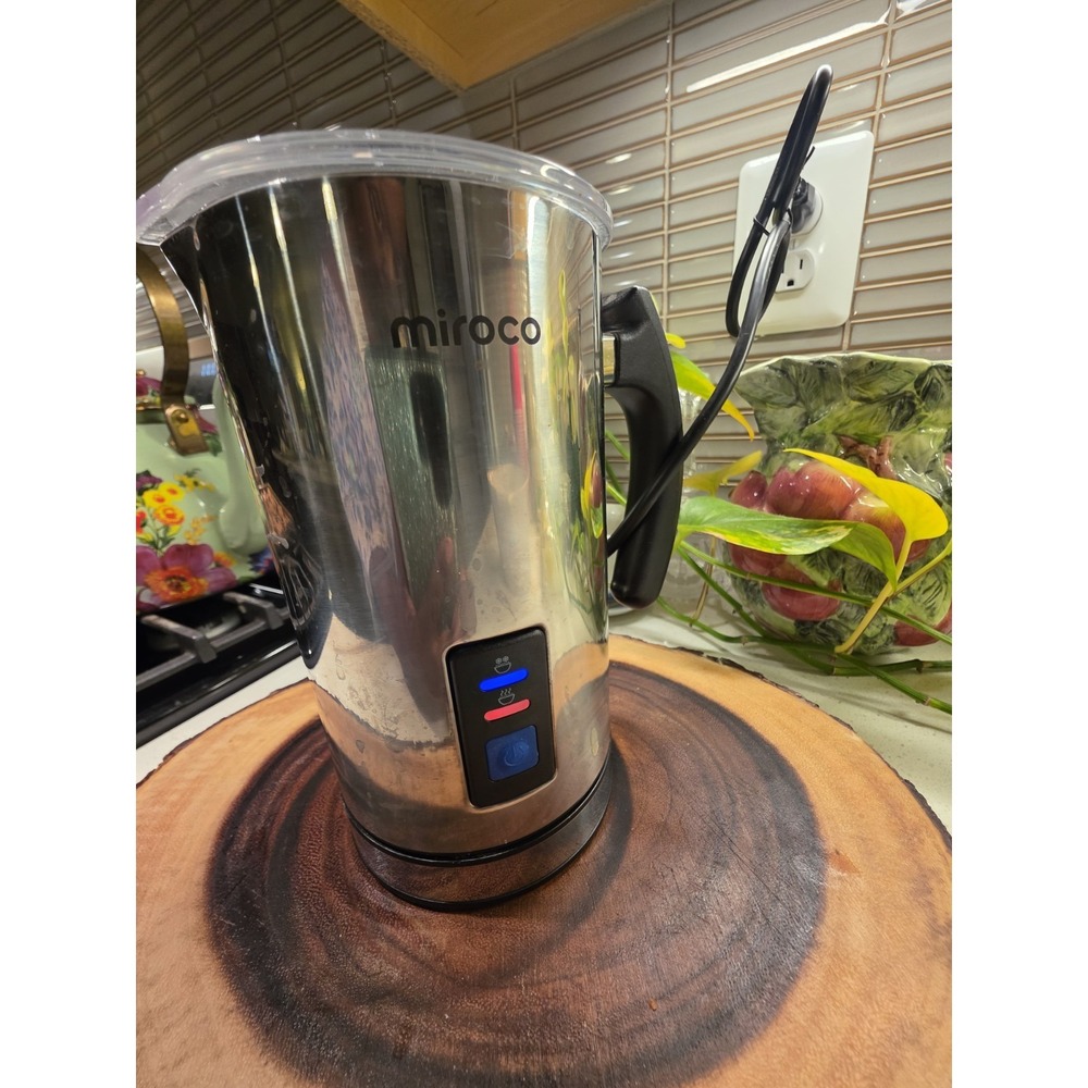 Miroco MI-MF001 Milk Frother Electric Milk Steamer - Silver